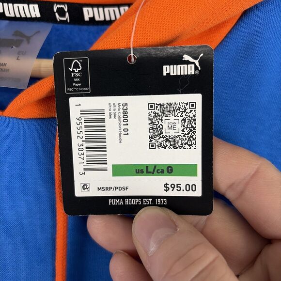 Puma Lamelo Ball Melo Colorblock Men’s Basketball Hoodie Size Large NWT - Picture 3 of 9